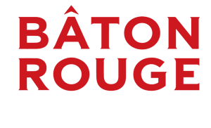 Bâton Rouge logo in bold red and black colors, showcasing a modern design.
